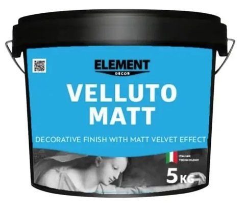 Декоративное покрытие ELEMENT Decor Velluto Matt 1кг 2595099033 фото