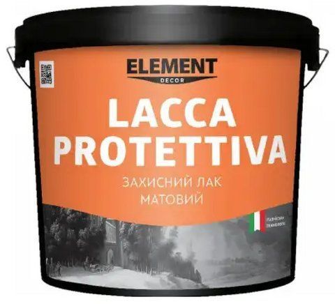 Лак захисний акриловий матовий ELEMENT DECOR LACCA PROTETTIVA 1 л 2034870080 фото
