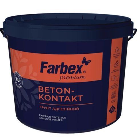 Грунт адгезионный &laquo;Бетон-контакт&raquo; Farbex белый 4.2 кг 2792906446 фото
