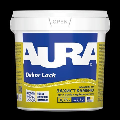 Лак акриловий Aura Decor Lack фасадний 0.75л 2571488690 фото