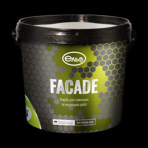 Краска латексная фасадная матовая Elf Facade 10л 2784003332 фото