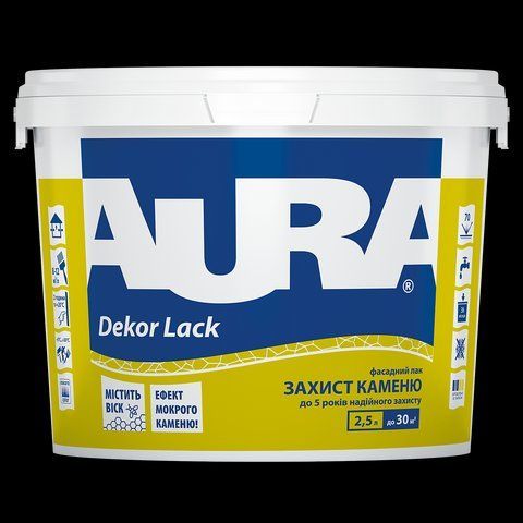 Лак акриловий Aura Decor Lack фасадний 2.5л 2571491894 фото