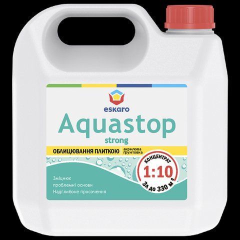Зміцнюючий ґрунт-концентрат 1:10 ESKARO AQUASTOP STRONG 3л 2028273677 фото