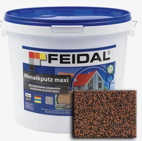 Декоративна акрилова мозаїчна штукатурка Feidal Mosaikputz maxi C35 15кг 1886455814 фото