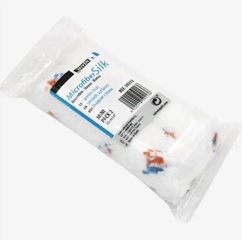 Валик малярний ПАК 2 шт "Мікрофібра" Microfiber Silk Vaiven SPAIN 10 см бюгельна система 1886454810 фото