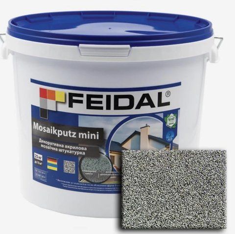 Декоративная акриловая мозаичная штукатурка Feidal Mosaikputz mini А18 15кг 1886455532 фото