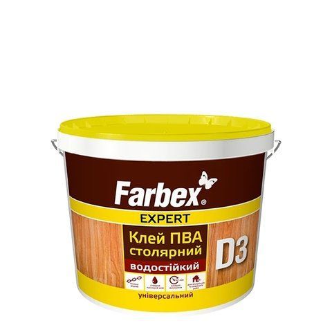 Клей ПВА D3 столярный Farbex белый 0.5 кг 2792906451 фото