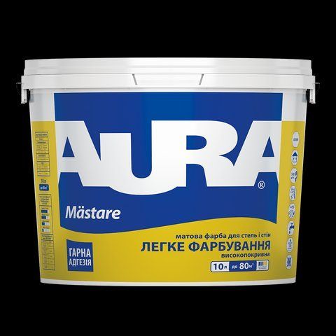 Краска акриловая интерьерная AURA MASTARE (белая В1) 10л 1423010500 фото
