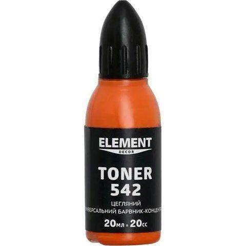 Універсальний колорант Element Decor Toner 542 Цегляний 20мл 2966088207 фото
