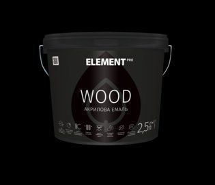 Эмаль акриловая для дерева ELEMENT PRO WOOD (под тонироваку В3) 2.5л 1741599451 фото