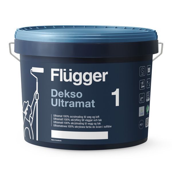 Фарба акрилова ультраматова Flugger Dekso 1 (Base 3 - прозора, під тонування) 9.1л 2446964879 фото