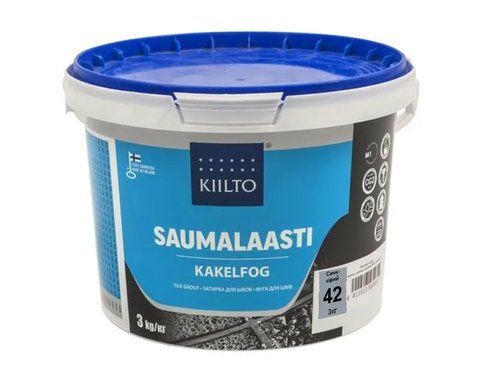 Смесь затирочная цементная KIILTO для швов плитки №42 Серо-синий 3кг 2602523431 фото