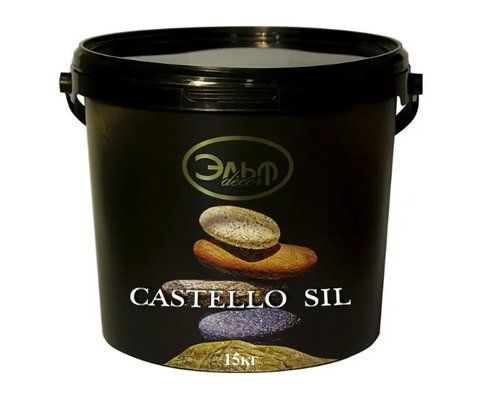 Декоративная штукатурка "натуральный известняк" ELF DECOR CASTELLO SIL 15кг 1702737735 фото