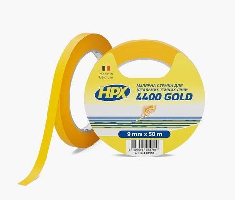 Малярная лента HPX4400 9мм х 50м оранжевая 2363364203 фото