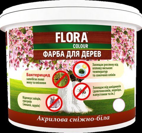 Краска акриловая &laquo;Flora Colour&raquo; для деревьев 1.4кг 1775568235 фото