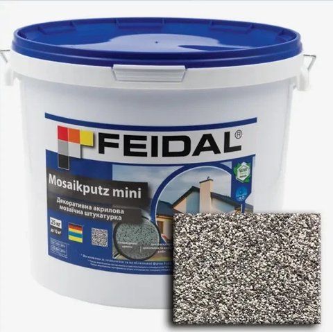 Декоративная акриловая мозаичная штукатурка Feidal Mosaikputz mini А20 25кг 1886455534 фото