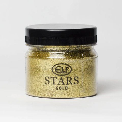 Металлизированные блестки Elf Decor Stars Gold 100г 2776931879 фото