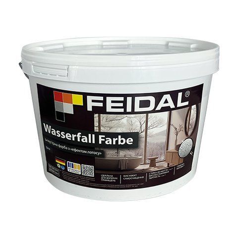 Краска интерьерная силиконовая глубокоматовая Feidal Wasserfall Farbe Белый 1л 2966200130 фото