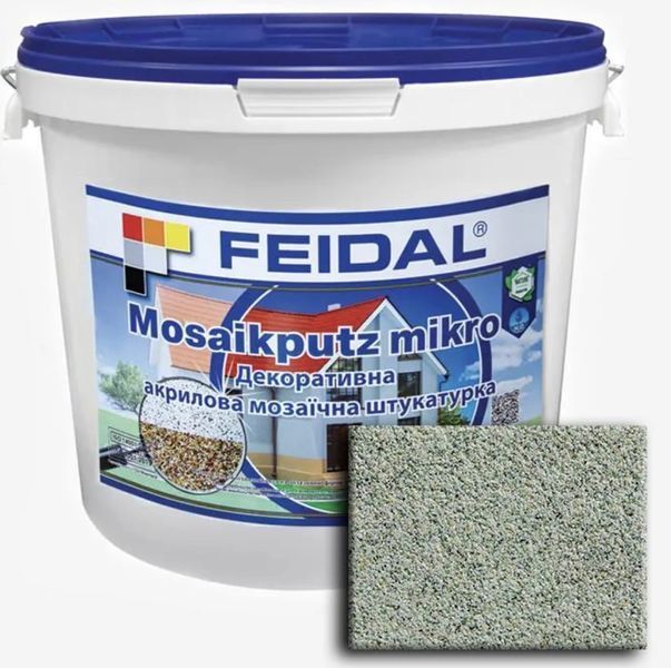 Декоративная акриловая мозаичная штукатурка Feidal Mosaikputz mikro M02 25кг 1886455817 фото