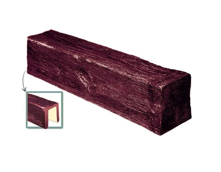 Балка полиуретановая DECOWOOD Модерн ED 104 (3 м) classic 17х19 Красный 2345713083 фото