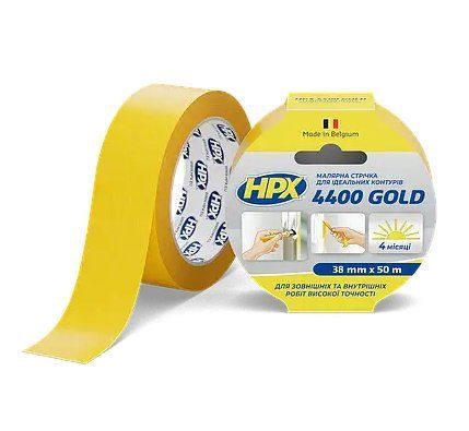 Малярная лента HPX4400 38мм х 50м оранжевая 2363366327 фото