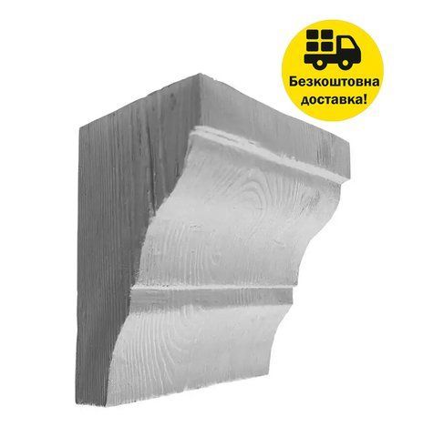 Консоль балки полиуретановая DECOWOOD Модерн ED 035 classic 19х13 Белый 2355867485 фото