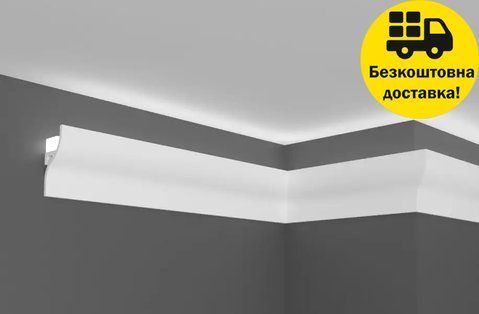Карниз полимерный для LED-освещения Grand D&eacute;cor KH 906 Жесткий 2000 мм 2322354917 фото