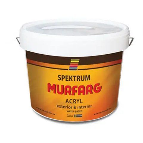 Матова фасадна фарба Spektrum Miurfarg біла 9л 2580646607 фото