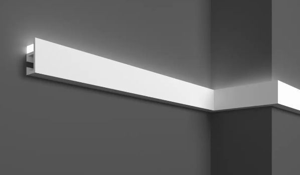 Молдинг полимерный для LED-освещения Grand D&eacute;cor KH 903 Жесткий 2000 мм 2281169298 фото
