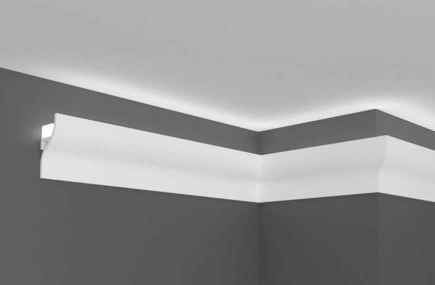 Карниз полимерный для LED-освещения Grand D&eacute;cor KH 906 Жесткий 2000 мм 2322354917 фото