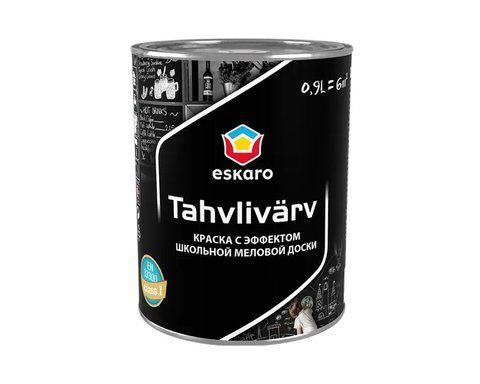 Емаль акрилова для шкільних дошок ESKARO TAHVLIVARV чорна 1л 2575003774 фото