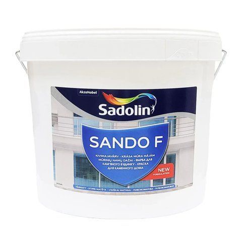 Фарба фасадна акрилово-латексна глибокоматова Sadolin Sando F Білий BW 5л 2893907681 фото
