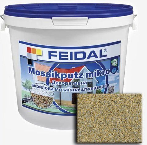 Декоративна акрилова мозаїчна штукатурка Feidal Mosaikputz mikro M03 25кг 1886455820 фото