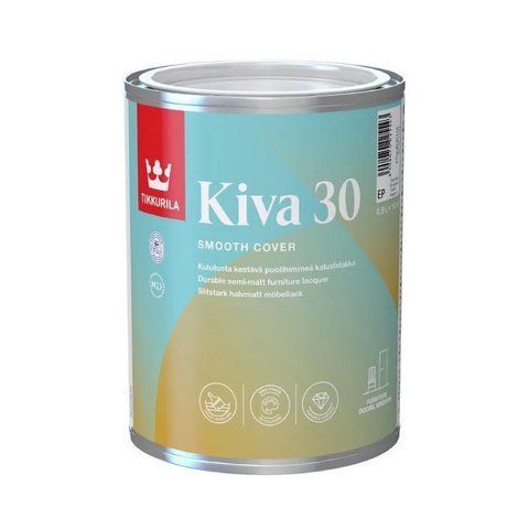 Лак напівматовий Tikkurila Kiva 30 База ЕР (прозора, під тонування) 0.9л 2145389152 фото