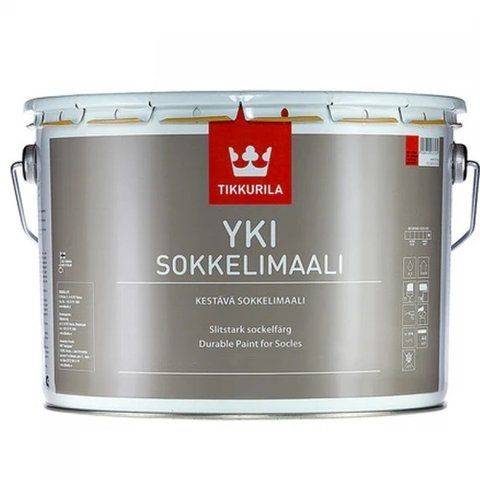Фарба латексна для цоколя Tikkurila Yki База А (біла) 9л 2449934443 фото