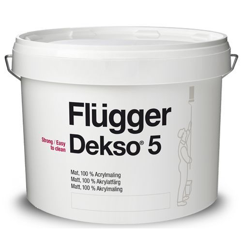 Краска акриловая интерьерная Flugger Dekso 5 (Base 3 - прозрачная, под тонировку) 2.8л 2446993360 фото