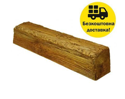 Балка поліуретанова DECOWOOD Рустик EQ 006 (4 м) classic 12х12 Світлий 2348854928 фото