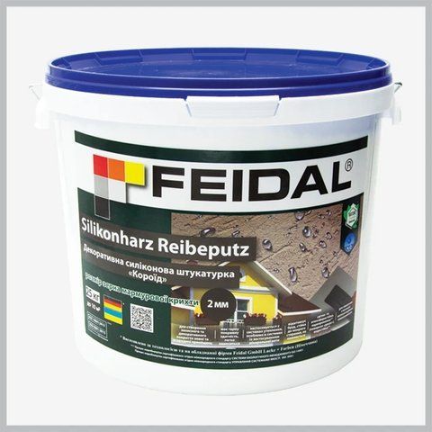 Декоративная силиконовая штукатурка Feidal Silikonharz Reibeputz Короед 25кг 1886455337 фото