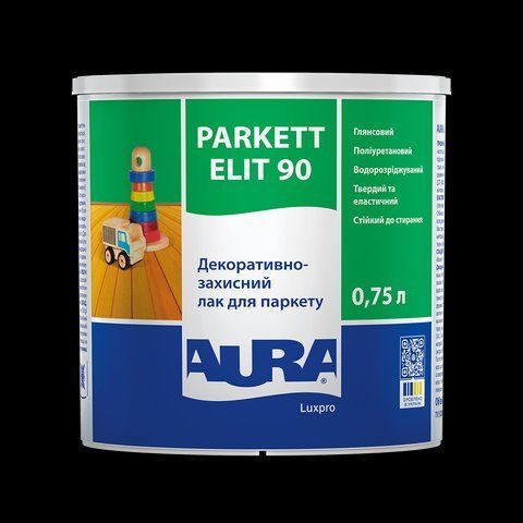 Лак поліуретановий Aura Luxpro Parkett Elit паркетний 0.75л 2571507077 фото