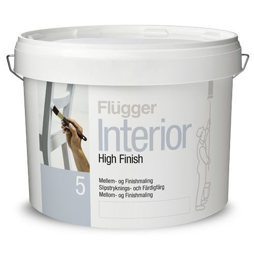 Фарба акрилова Flugger Interior High Finish 5 (Base 3 - прозора, під тонування) 2.8л 2447087125 фото
