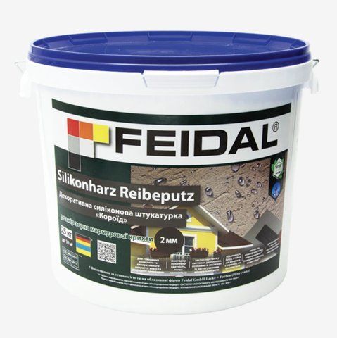 Декоративная силиконовая штукатурка Feidal Silikonharz Reibeputz Короед 15кг 1886455338 фото