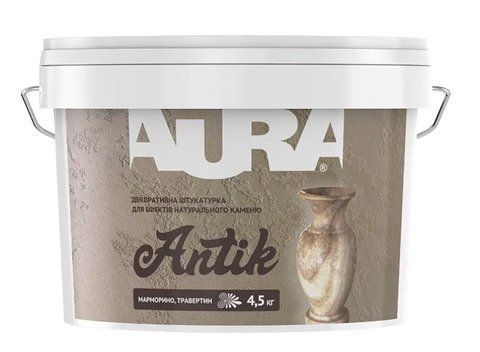 Декоративная штукатурка интроьерная акриловая AURA ANTIK 4.5кг 1519895508 фото