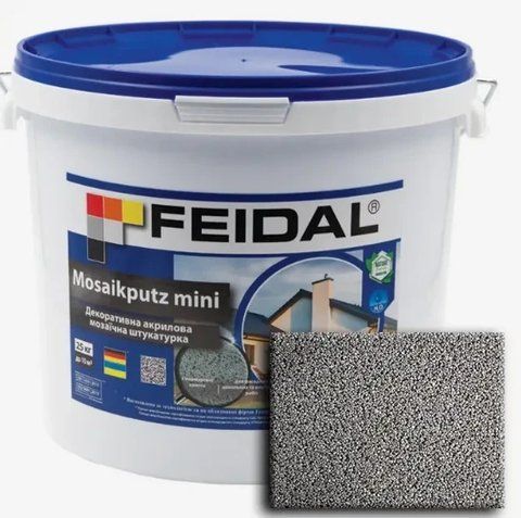 Декоративная акриловая мозаичная штукатурка Feidal Mosaikputz mini А22 25кг 1886455540 фото