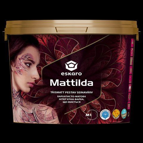 Краска интерьерная с воском ESKARO MATTILDA (под тонировку, прозрачная В3) 2.7л 1701381162 фото