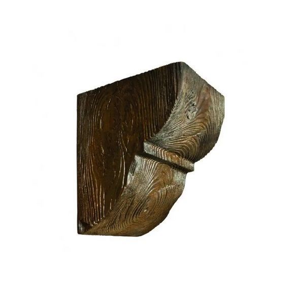 Консоль балки полиуретановая DECOWOOD Рустик EQ 015 classic 19х17 Темный 2355876299 фото