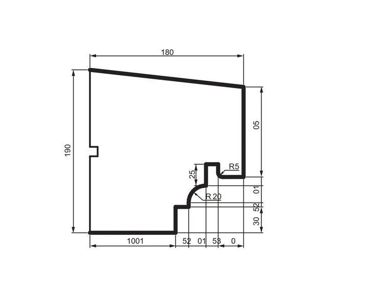 Подоконник фасадный Prestige Decor DC 117 2000 мм 2345496939 фото