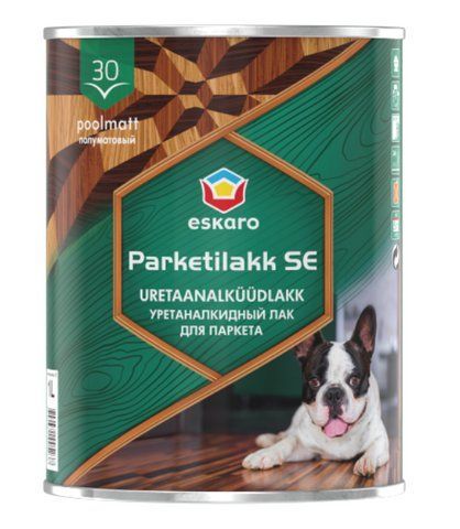Лак алкід-уретановий для паркету ESKARO PARKETILAKK SE 30 (під тонування, прозорий) 1л 2171341491 фото