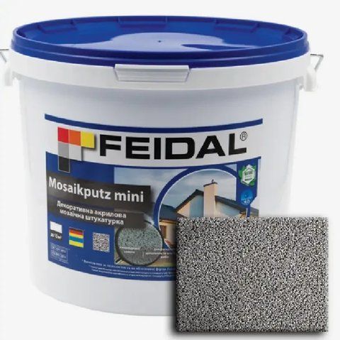 Декоративная акриловая мозаичная штукатурка Feidal Mosaikputz mini А22 15кг 1886455541 фото