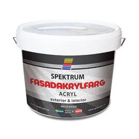 Фарба фасадна акрилова Spektrum Fasadakrylfarg база C 9л 2580654741 фото