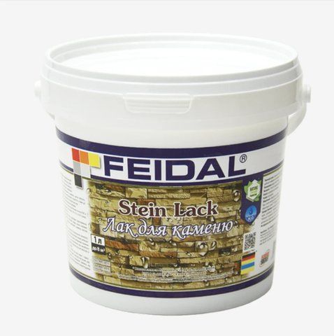 Лак акриловий водорозчинний для каменю Feidal Stein Lack 1л 2034870095 фото